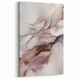 Fluid Acrylic Wall Decor in Beige and Plum - Abstract Fluid Canvas Art