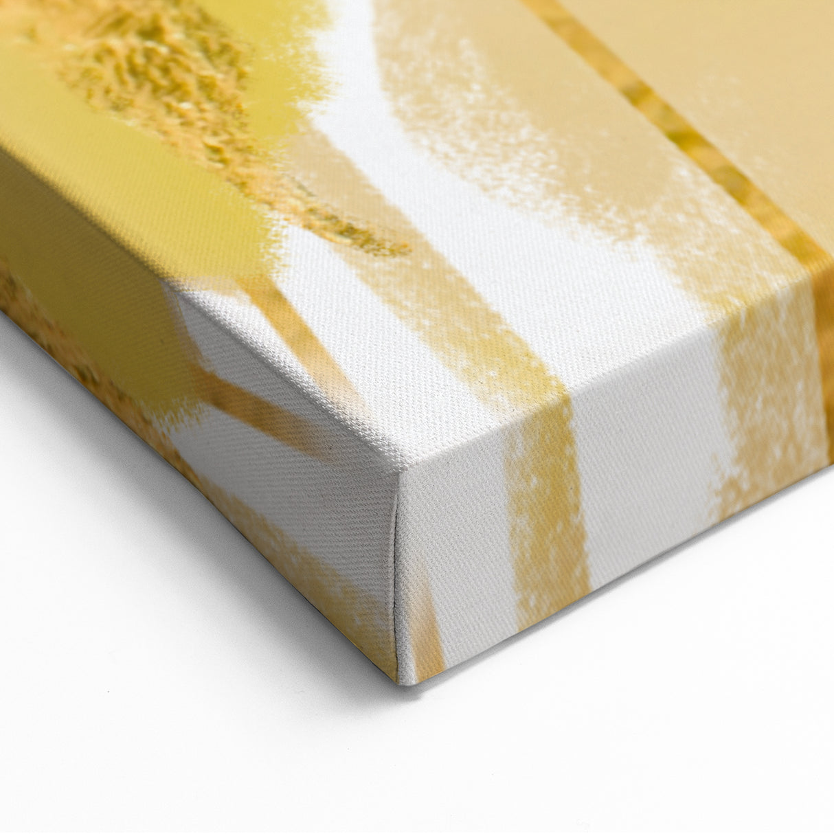 Earthen Harmony Abstracts - Elegant Gold and Yellow Abstract Art