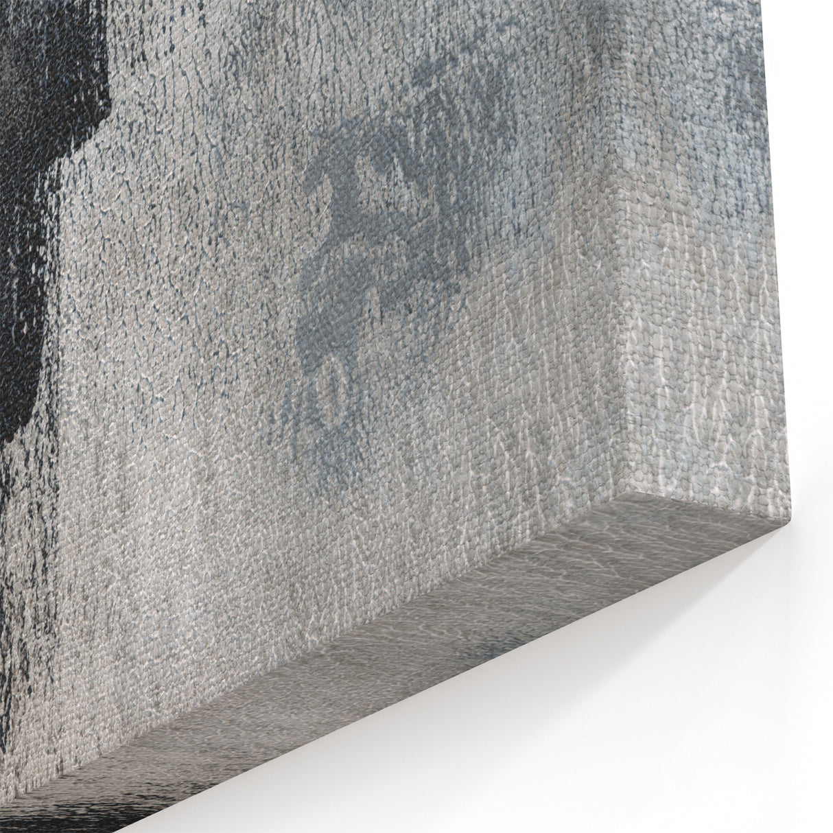 Earthen Harmony Abstracts - Abstract Face Silhouette Art in Black and Gray