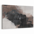 Earthen Harmony Abstracts - Textured Abstract Art in Black and Beige