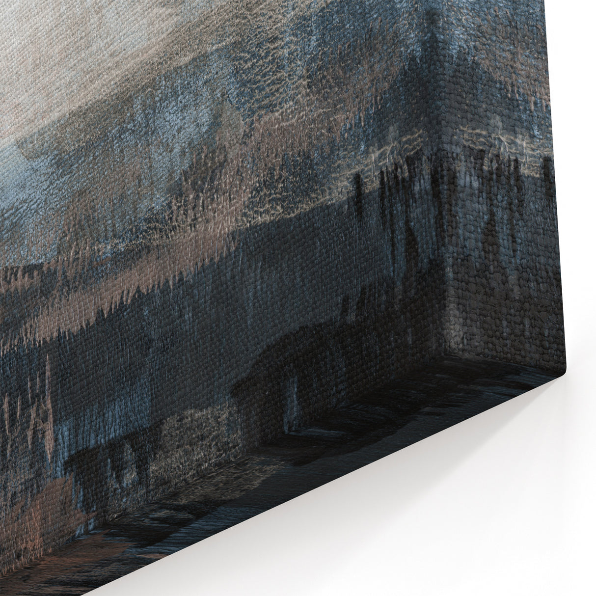 Earthen Harmony Abstracts - Tranquil Landscape Art in Brown and Gray