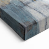 Earthen Harmony Abstracts - Soft Abstract Art in Peach, Blue, and White
