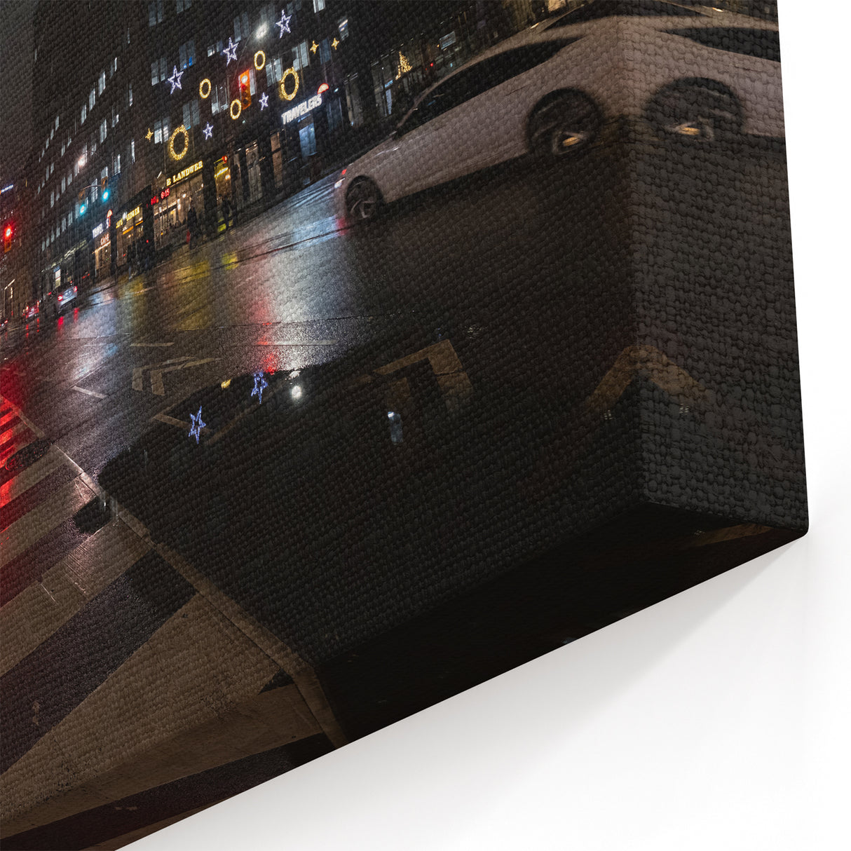 Cityscape photography prints – Nighttime urban architectural wall art