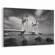Modern urban landscape art – Striking architectural bridge print