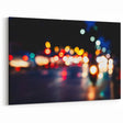 Urban architectural wall art – Abstract night city lights print