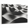 Modern Monochrome Abstract Wall Art – Bold Black and White Waves