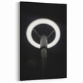 Modern Urban Landscape Art – Minimalist Circular Streetlamp