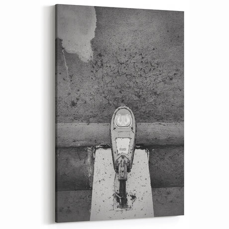 Contemporary City Wall Decor – Gritty Parking Meter Art Print