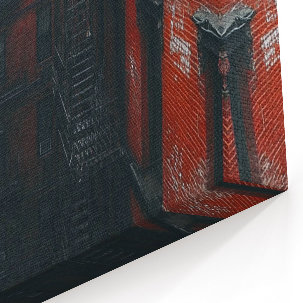 Cityscape Photography Prints – Red Brick Urban Courtyard Wall Art