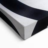 Geometric Abstract Art Prints – Black & White Wave Illusion