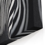 High Contrast Abstract Paintings – Zebra-Inspired Monochrome Art