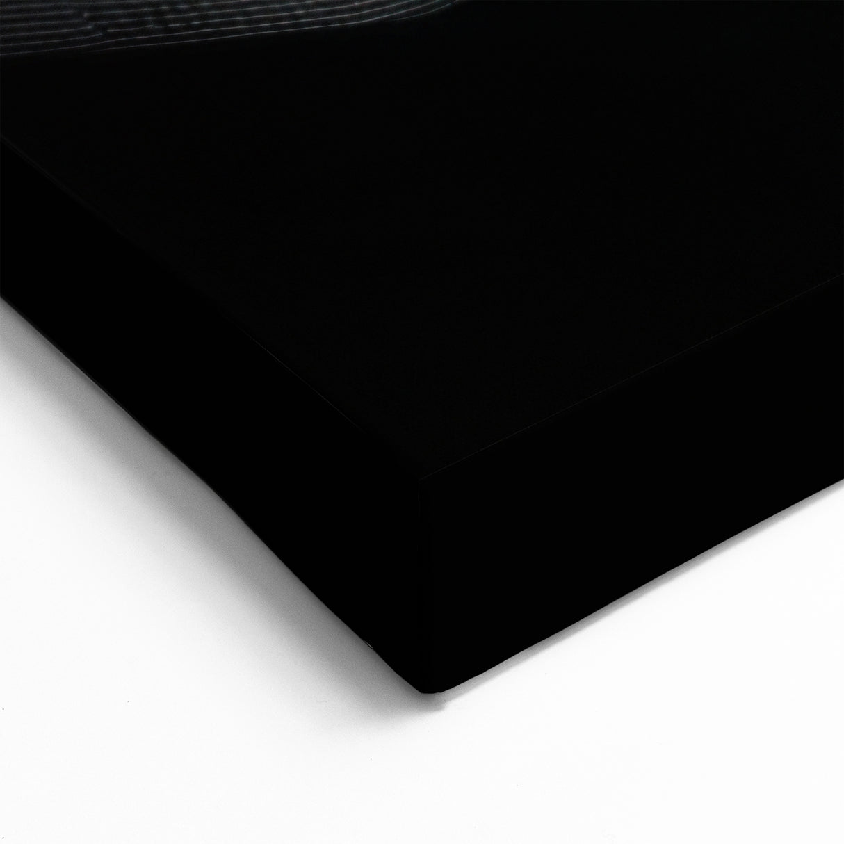 Large Abstract Wall Decor – Black & White Digital Wave Motion