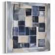 Minimalist Abstract Wall Art – Grid Silence in Muted Gray Tones