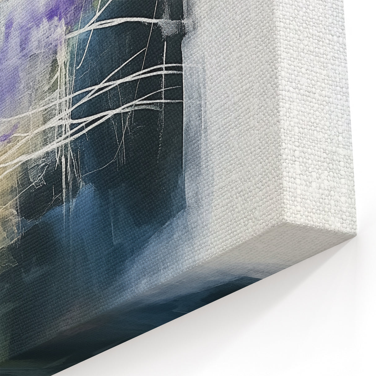 Abstract Art Prints – Textured Balance in Beige, Blue & Olive