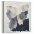 Minimalist Abstract Wall Art – Layered Terrain in Black & Beige