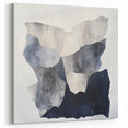 Minimalist Abstract Wall Art – Layered Terrain in Black & Beige