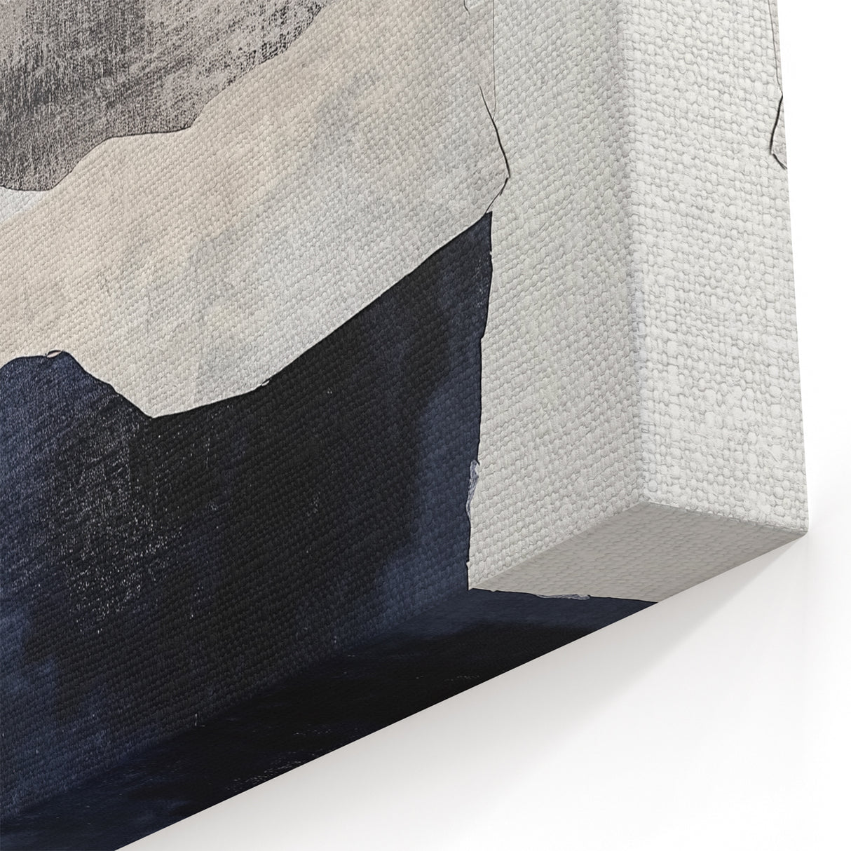 Modern Abstract Wall Art – Neutral Layers in Black, Beige & Gray