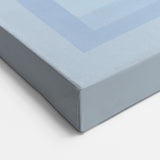 Geometric Abstract Wall Decor – Radiant Depth in Sky & Royal Blue