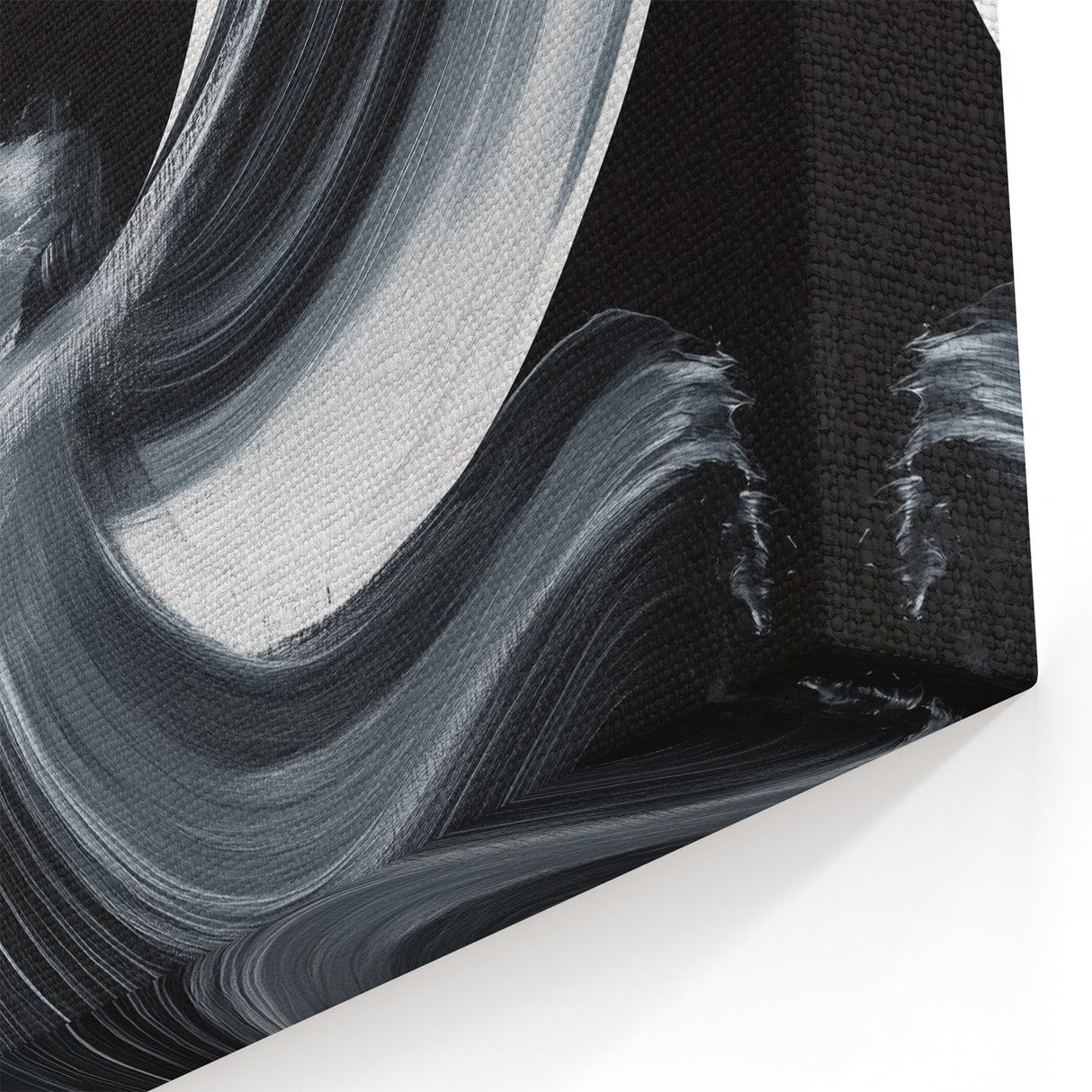 Geometric Abstract Wall Decor – Monochrome Energy Flow