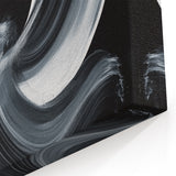 Geometric Abstract Wall Decor – Monochrome Energy Flow