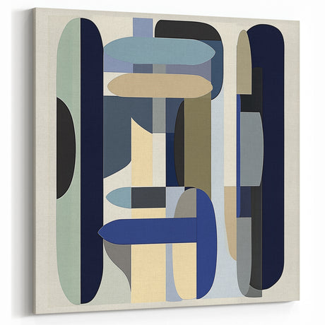 Contemporary Abstract Canvas – Structured Geometric Balance
