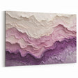 Large Abstract Wall Decor – Textured Lavender & Blush Layers