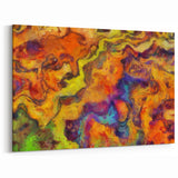 Colorful Abstract Wall Hangings – Fiery Organic Texture Flow