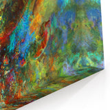 Bold Abstract Wall Art with Vivid Swirls – Large Modern Canvas Print
