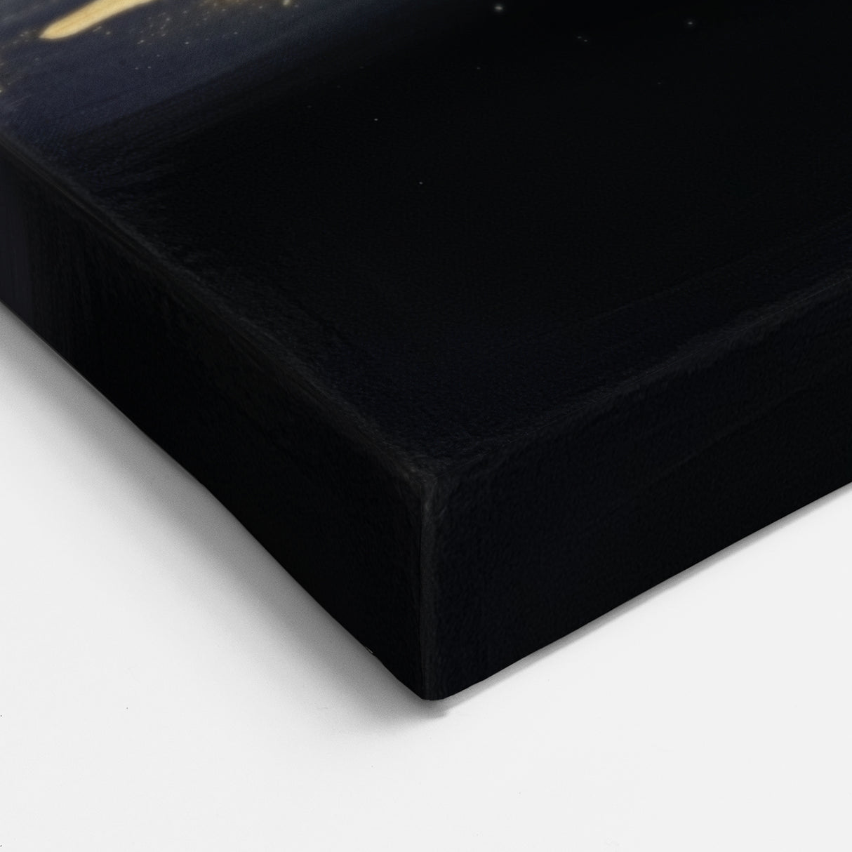 Modern Abstract Wall Art – Black and Gold Horizon Minimalist Canvas