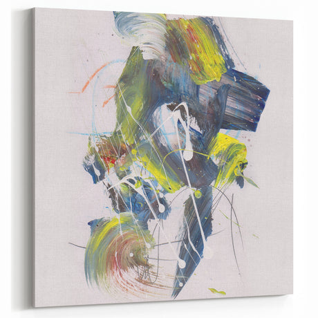 Vibrant Brushstroke Expression – Colorful Abstract Wall Hanging