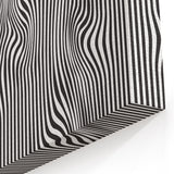 Wavy Monochrome Illusion – Geometric Abstract Art Prints