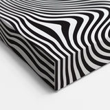 Wavy Monochrome Illusion – Geometric Abstract Art Prints