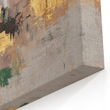 Earthen Gold Layers – High-Contrast Abstract Paintings for Interiors