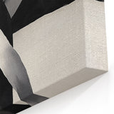 Minimalist Abstract Wall Art – Black and White Grid Geometry