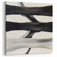 Modern Abstract Wall Art – Flowing Black, White, and Gray Lines