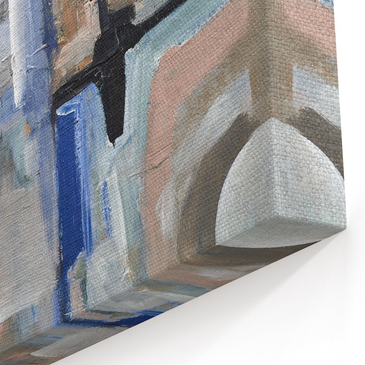Urban Geometry Flow – Contemporary Abstract Art Pieces in Cool Tones
