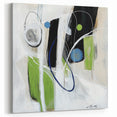 Minimalist Abstract Wall Art – Green, Black, and Blue Geometry