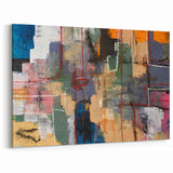 Geometric Abstract Art Prints – Urban Color Blocks & Linework