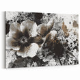 Earthen Harmony Abstracts - Neutral Abstract Prints with Floral Style