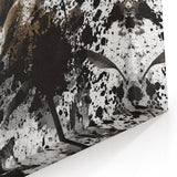 Earthen Harmony Abstracts - Neutral Abstract Prints with Floral Style