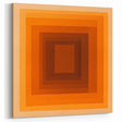 Geometric Abstract Wall Decor – Radiant Orange Concentric Art