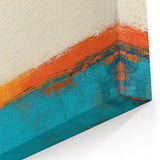 Colorful Abstract Wall Art – Coastal Horizon in Bold Texture