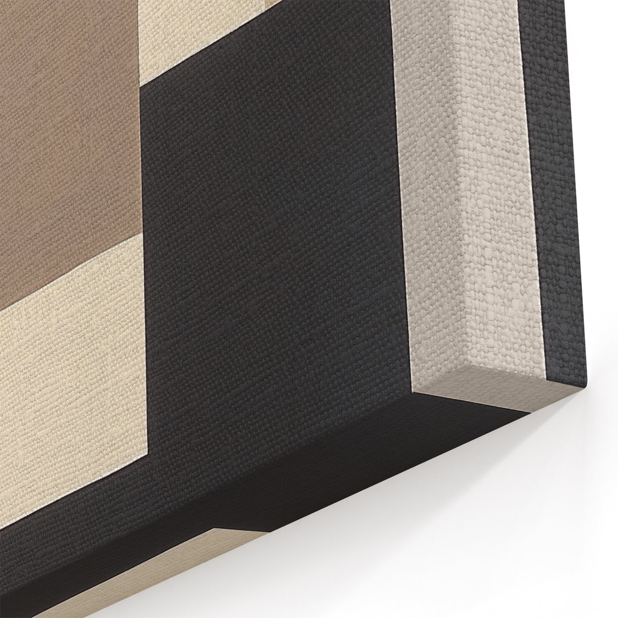 Modern Abstract Wall Art – Neutral Geometric Square Design
