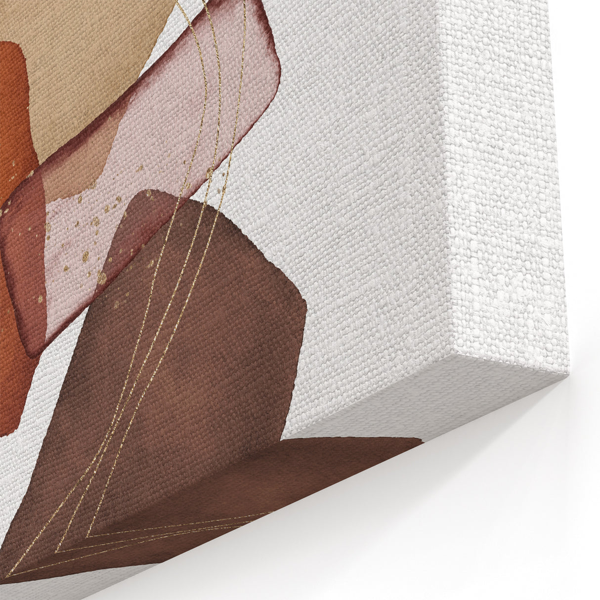 Geometric Minimalist Abstract Wall Art – Warm Earth Tone Print