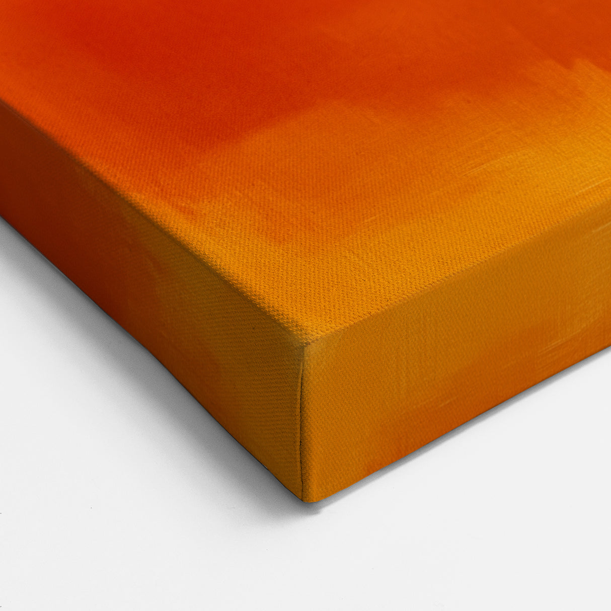Geometric Abstract Wall Decor – Orange, Black & White Blocks