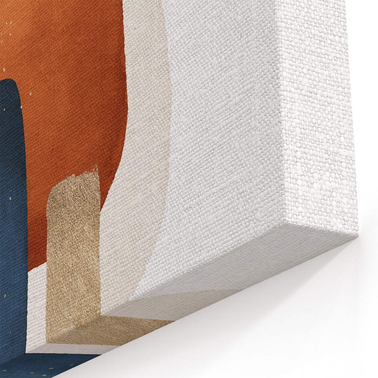 Abstract Geometric Framed Art – Minimalist Wall Art in Earth Tones