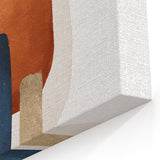 Abstract Geometric Framed Art – Minimalist Wall Art in Earth Tones