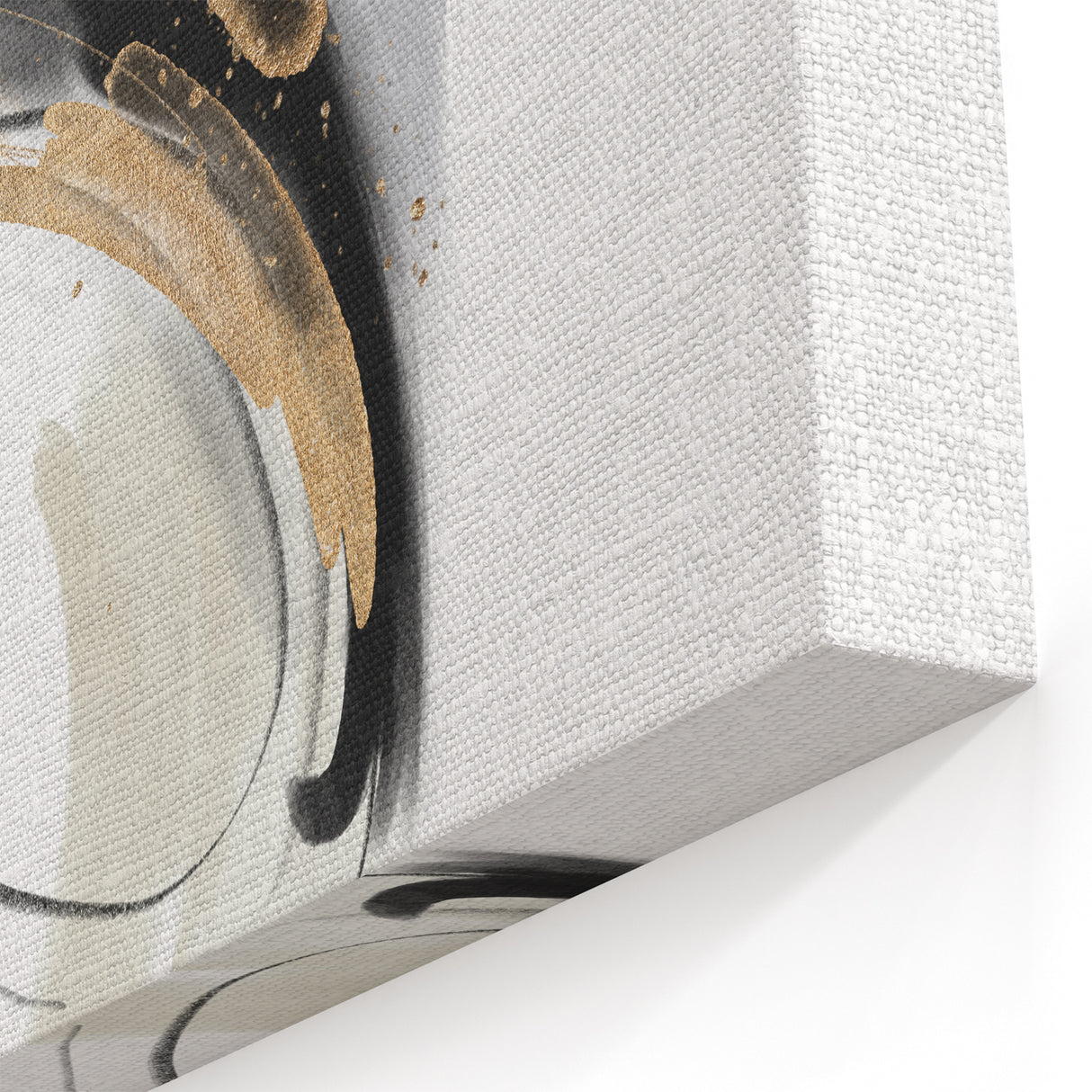 Minimalist Wall Art for Modern Interiors – Abstract Gold & Black Print