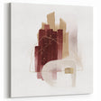 Minimalist Wall Art for Modern Interiors – Burgundy & Beige Abstract