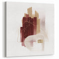 Minimalist Wall Art for Modern Interiors – Burgundy & Beige Abstract